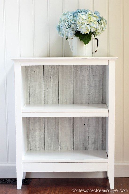 reclaimed wood bookcase, crafts, painted furniture, repurposing upcycling