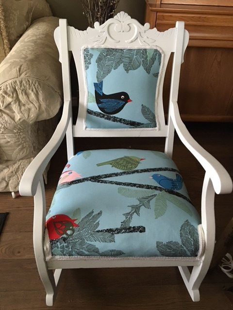 a great grandmother gift with love , painted furniture, reupholster