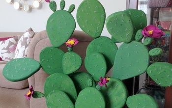 Cactus con flores de higo chumbo - DIY