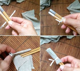 clean your blinds with tongs chopsticks, Let s put the Chopstick Tool together