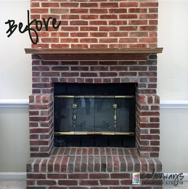 80 s fireplace update by leslie stocker, fireplace makeovers, fireplaces mantels, painting
