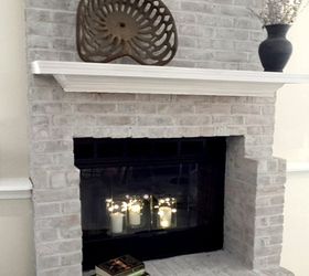 80 s fireplace update by leslie stocker, fireplace makeovers, fireplaces mantels, painting