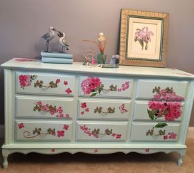 broyhill french proviencial trash to cash , chalk paint, painted furniture