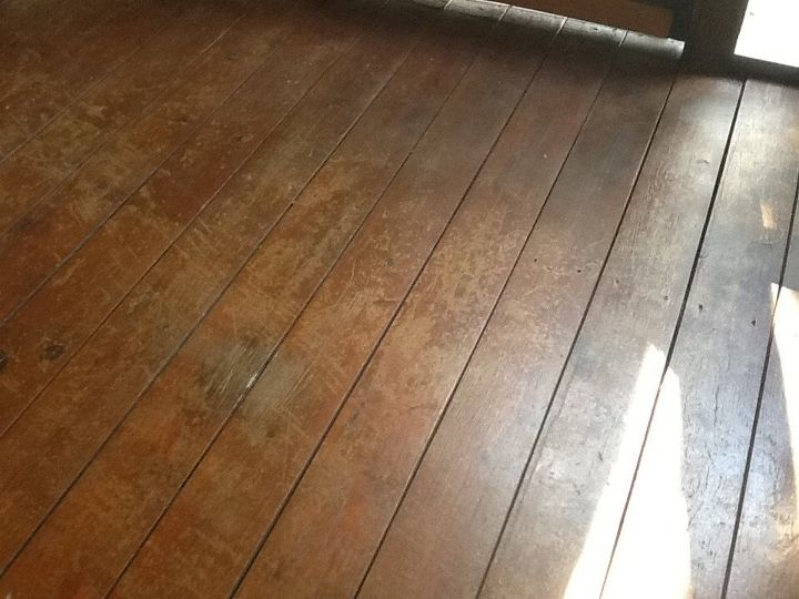 best porch floor protection from rain sun and heavy foot traffic, Worn porch floor