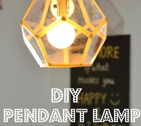 diy pendant lamp, crafts, how to, lighting