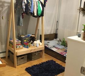 Homemade garment rack hot sale