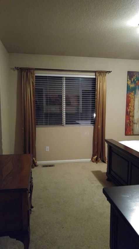 q what color drapes for this room, bedroom ideas, home decor, home decor dilemma, window treatments, What color drapes for this room