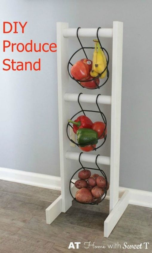 s 11 storage hacks that will instantly declutter your kitchen, kitchen design, organizing, storage ideas, Create your own produce stand
