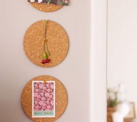 s how 15 creative people fill their empty walls, wall decor, Hang cork trivets on your wall