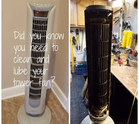 clean and lube your tower fan to keep it running, appliances, cleaning tips, home maintenance repairs