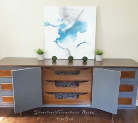 mid century modern redo , how to, painted furniture, painting