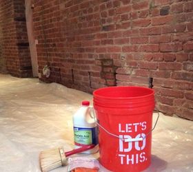 exposing cleaning a 100 year old brick wall, concrete masonry, home decor, how to, wall decor
