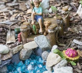 a magical fairy garden , crafts, gardening