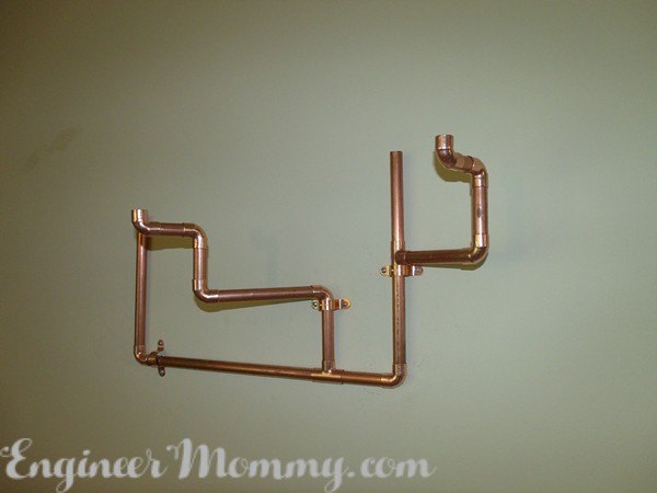 copper pipe planter, container gardening, crafts, gardening, how to