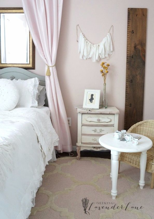 quarto de menina rosa vintage