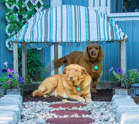 papasan dog hut, outdoor living, pets, pets animals, woodworking projects