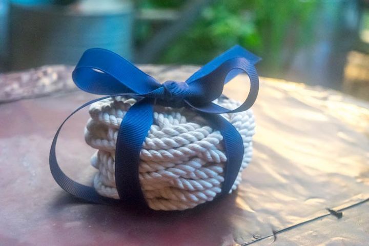 diy coasters trivets using turk s head knot, crafts, how to