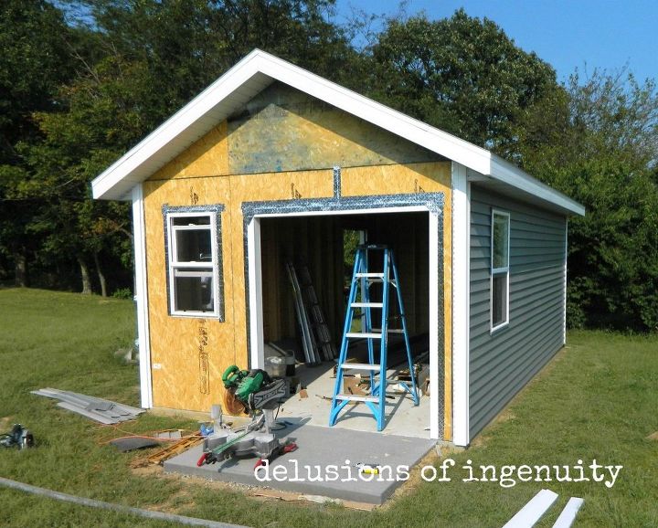 building the garden shed, outdoor living, woodworking projects