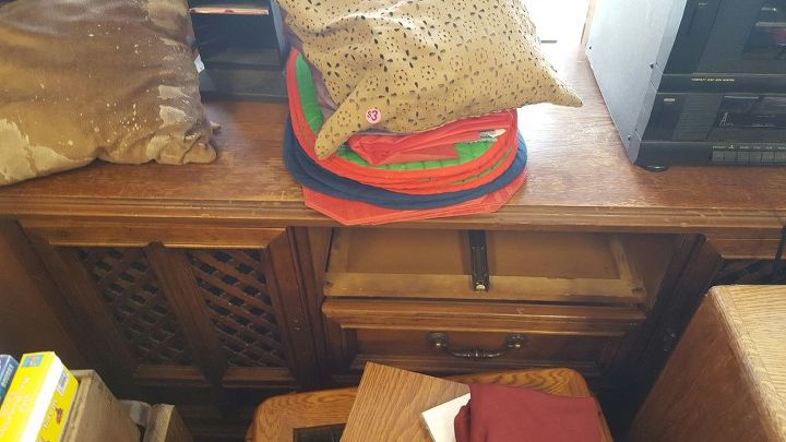 How To Turn A Broken Dresser Into A Stylish Media Cabinet Hometalk