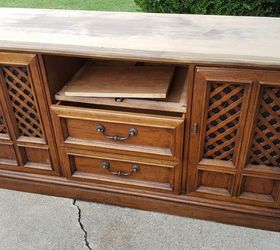 How To Turn A Broken Dresser Into A Stylish Media Cabinet Hometalk