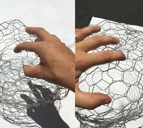 hanging chicken wire fruit produce baskets