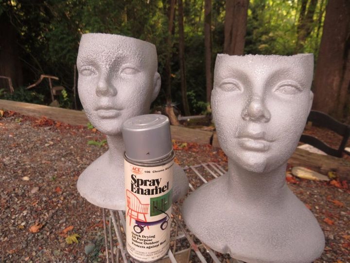styrofoam garden pot people 
