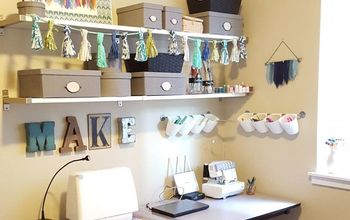 Small Space Sewing Room Makeover