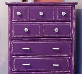 country chic purple dresser, bedroom ideas, painted furniture
