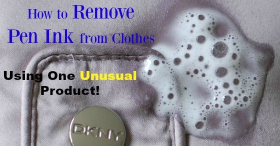 how to remove pen ink from clothes using one unusual product , cleaning tips, how to