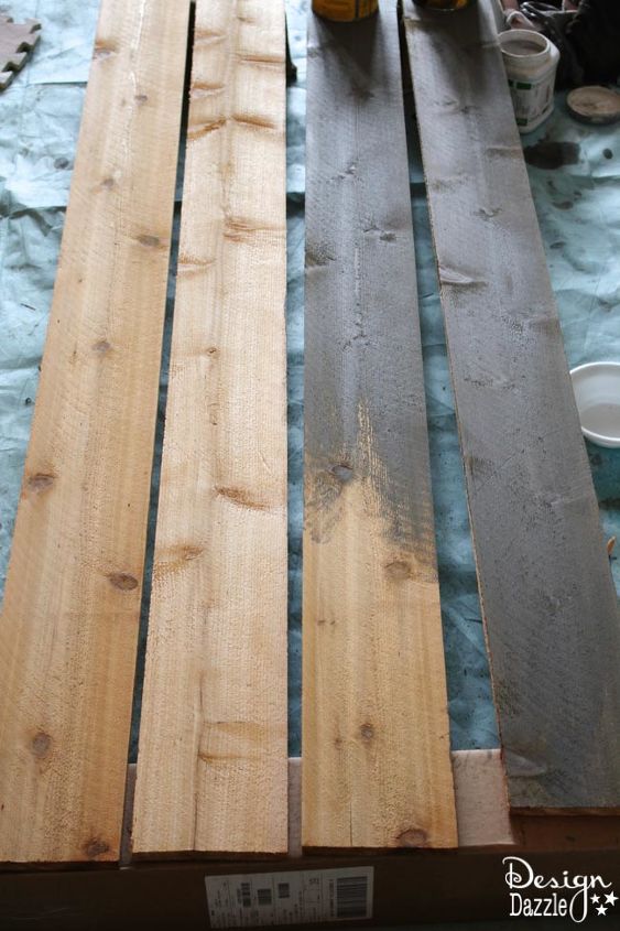 how to create weathered wood from new wood, how to, painting