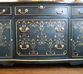 gilded girl, painted furniture