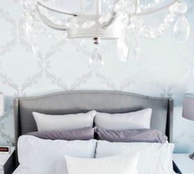 stencil ideas for a dreamy romantic bedroom