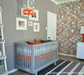 kids nursery stencils offer big style for your little ones, bedroom ideas, painting, wall decor