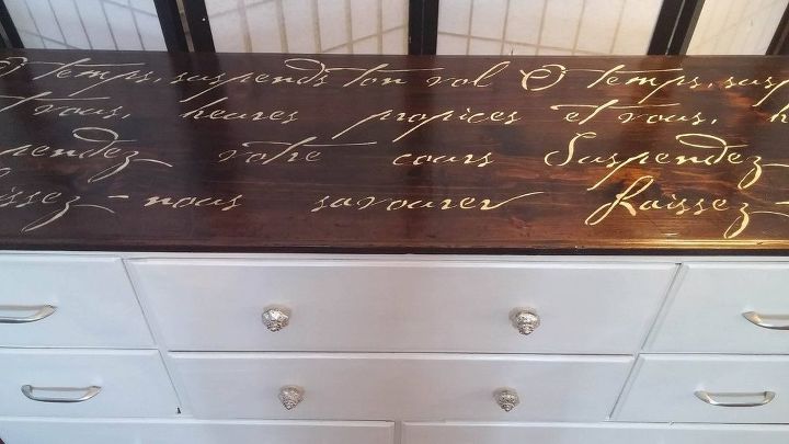 a 25th wedding anniversary gift to me, painted furniture