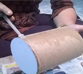 diy how to make a decorated multipurpose table pot from a paper roll, craft rooms, crafts, how to, painting