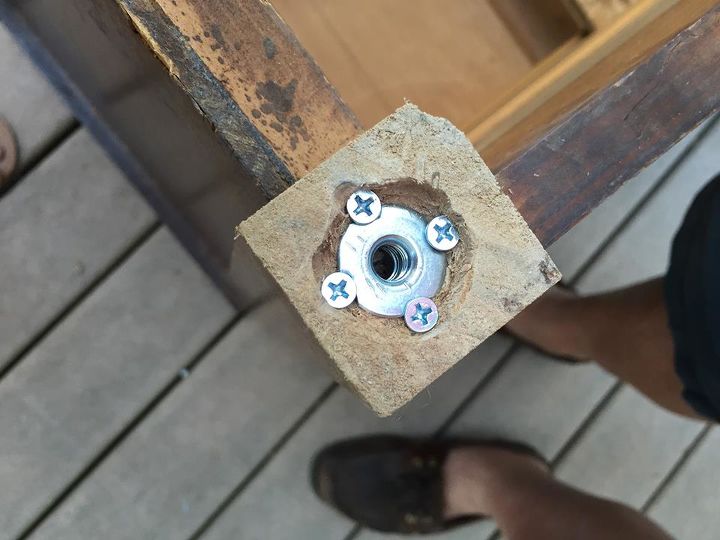 vintage dresser was missing legs, painted furniture