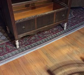 vintage dresser was missing legs, painted furniture