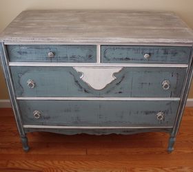 vintage dresser was missing legs, painted furniture