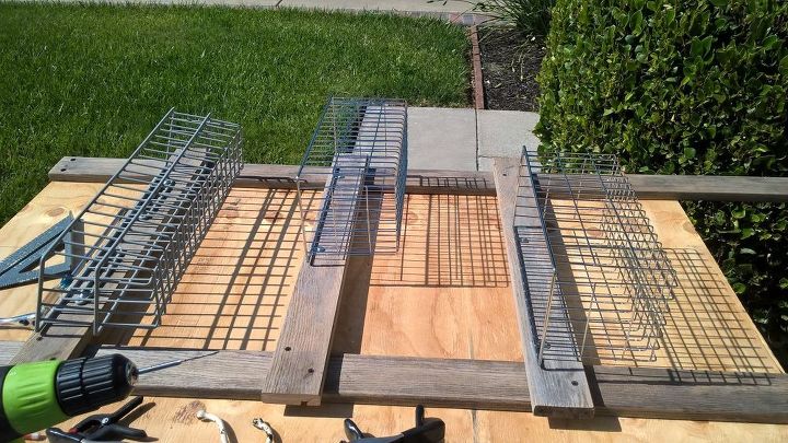 reclaimed bathroom caddy