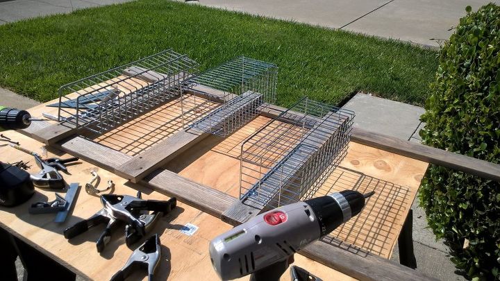 reclaimed bathroom caddy