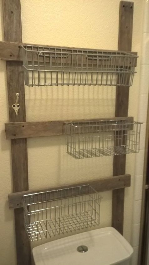 reclaimed bathroom caddy