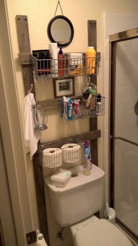 reclaimed bathroom caddy