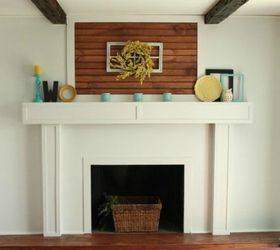 s why everyone is freaking out over these country cottage rooms, bedroom ideas, entertainment rec rooms, home decor, This repainted fireplace is so chic
