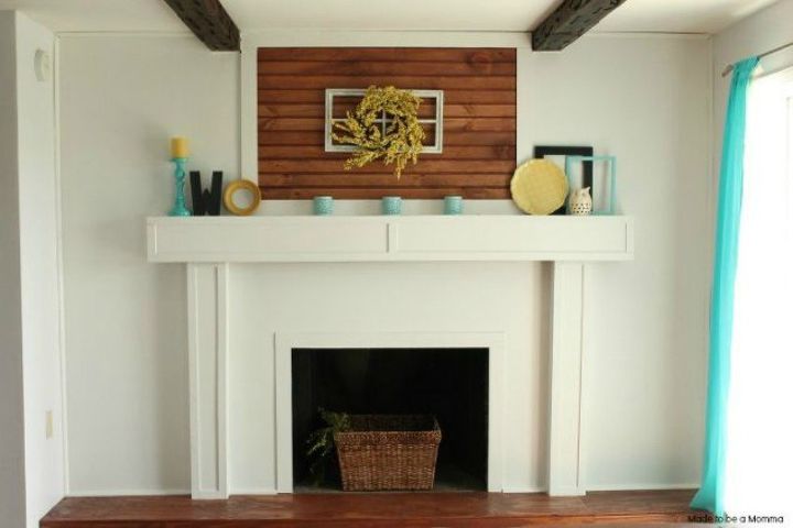 s why everyone is freaking out over these country cottage rooms, bedroom ideas, entertainment rec rooms, home decor, This repainted fireplace is so chic