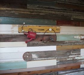 adding a junk wood wall to the she shed nailedit, repurposing upcycling, wall decor