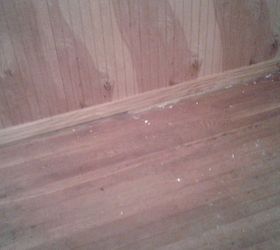 q i am at a complete loss as to what to do with this dining room help , dining room ideas, paint colors, painted furniture, painting, painting wood furniture, Hard wood floors in really bad shape
