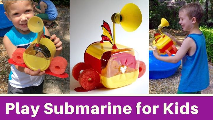 submarino de juguete de bricolaje