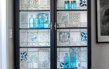 Upcycled Glass Cabinet