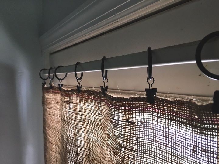 cortina de saco de serapilheira