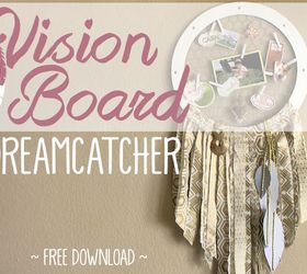inspirational dream catcher vision board combined , crafts, home decor, wreaths